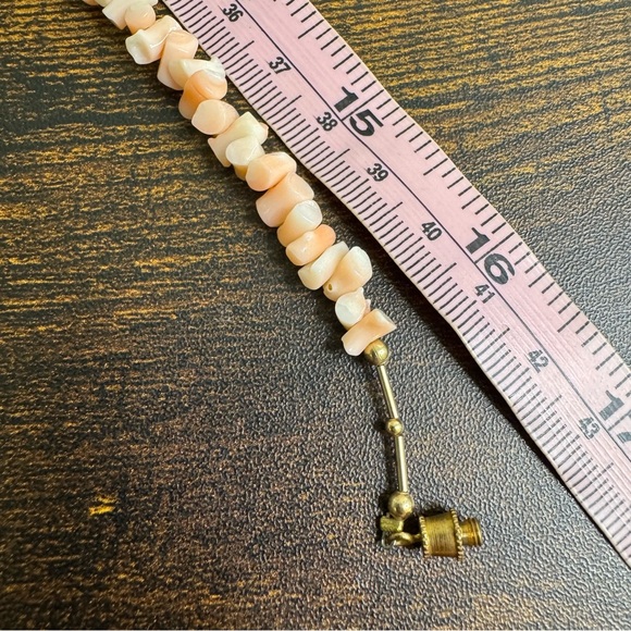 Angel Skin Branch Coral Necklace Salmon Pink Free Form 17 Inch Handmade - Picture 5 of 13